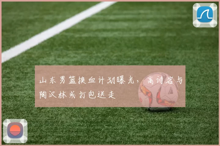 山东男篮换血计划曝光，高诗岩与陶汉林或打包送走