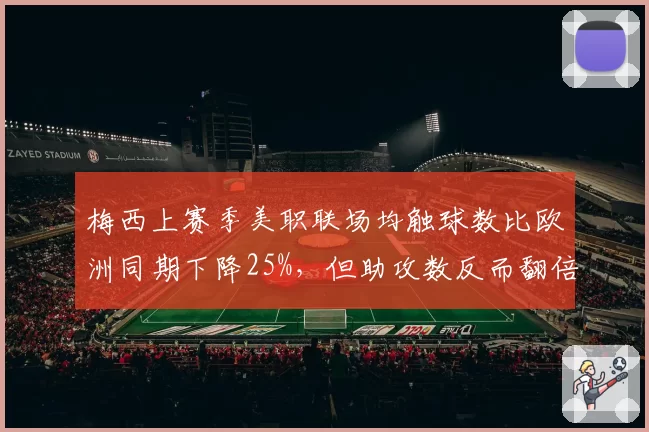 梅西上赛季美职联场均触球数比欧洲同期下降25%,但助攻数反而翻倍,是降维打击还是联赛强度太弱?